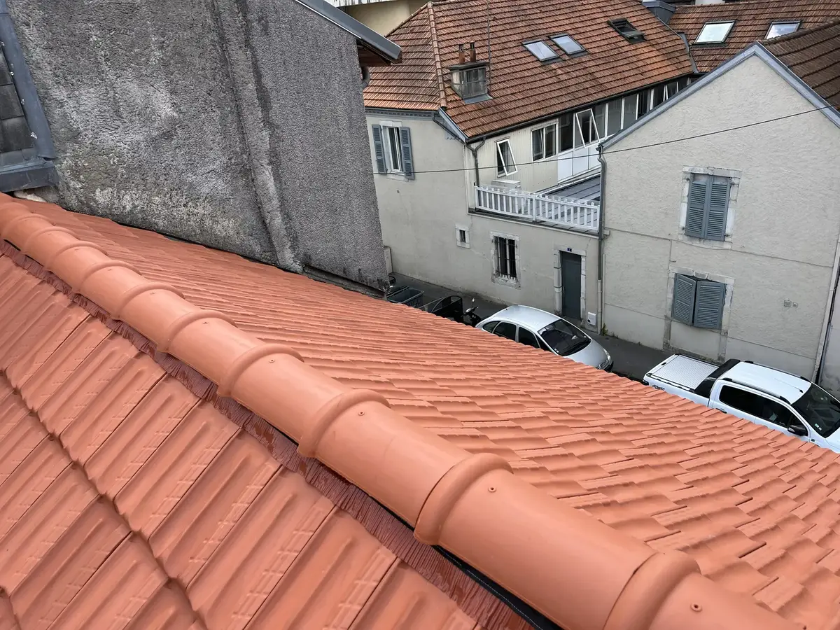 Pose de tuiles et faîtage à Pau