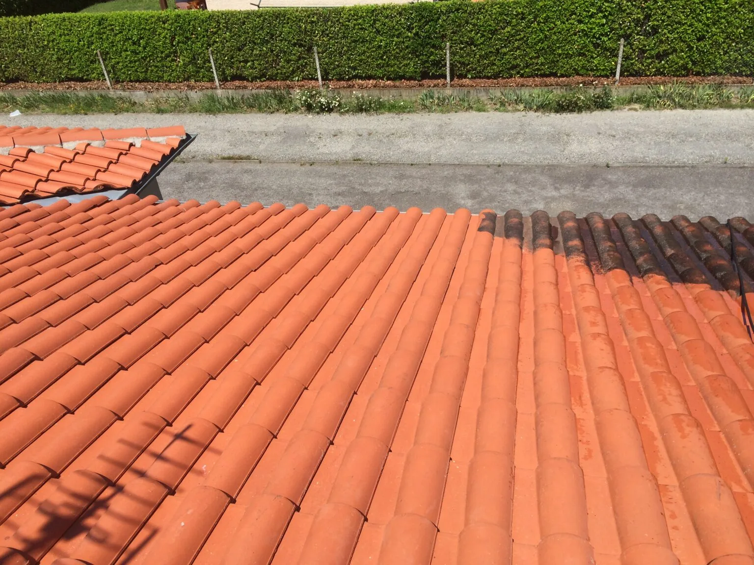 Nettoyage toiture avant renovation